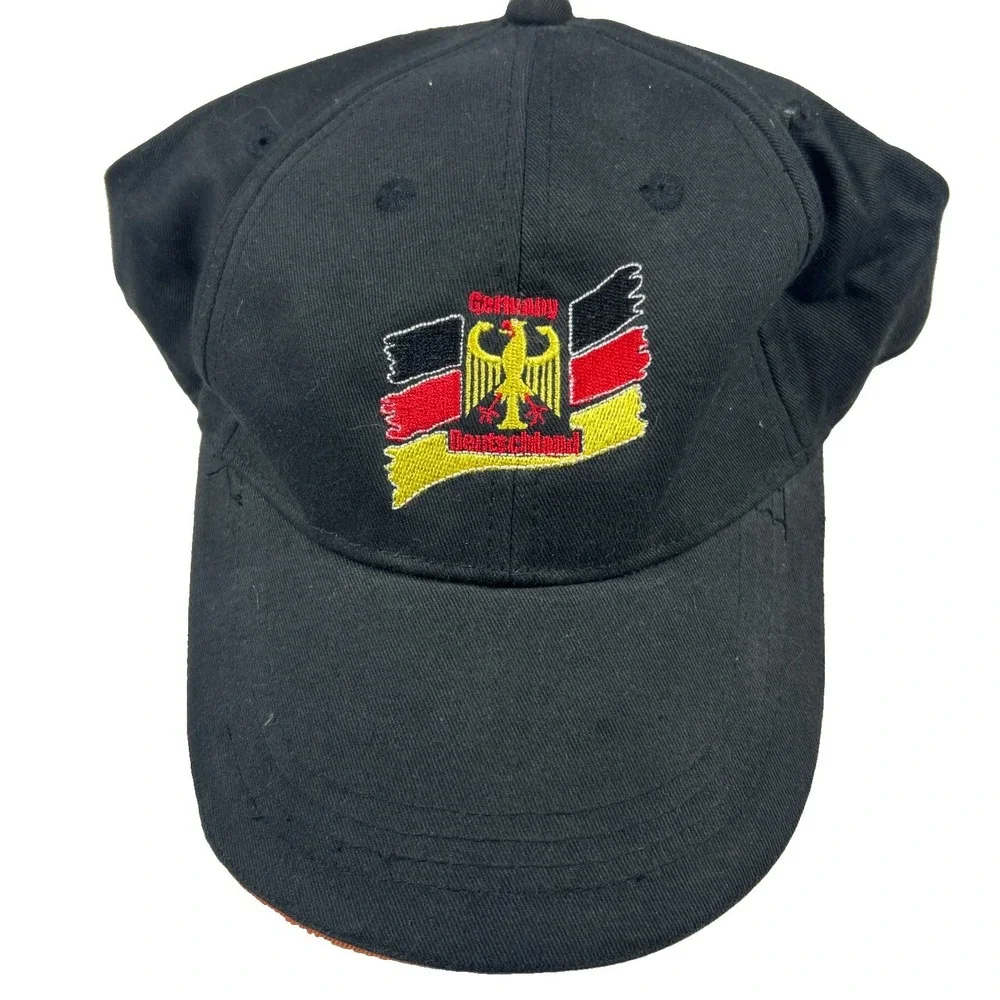 Used Germany Hat Deutstchland KNAB 78136- Schonach  Red Yellow Black Soccer ⚽️